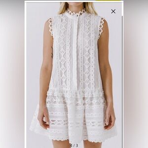 Endless Rose sleeveless lace A-line dress